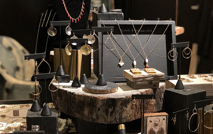 jewelry hanging from a trunk