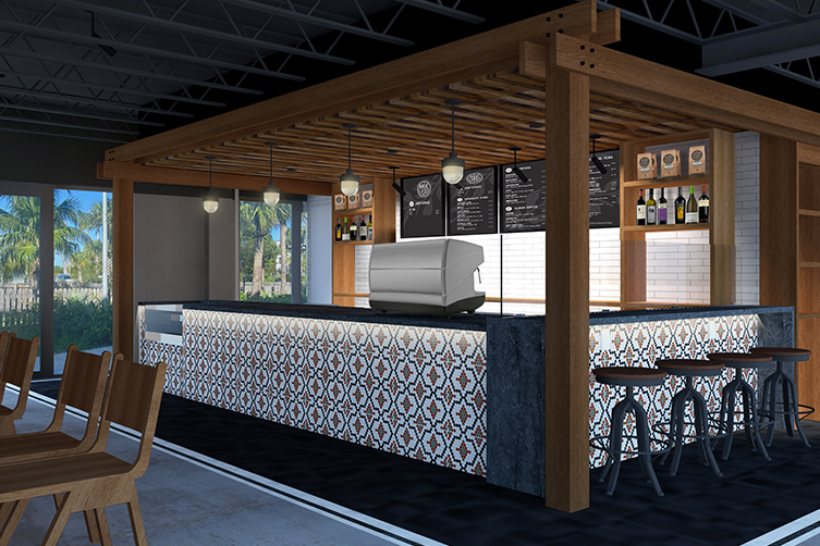 interior of great lakes coffee boutique