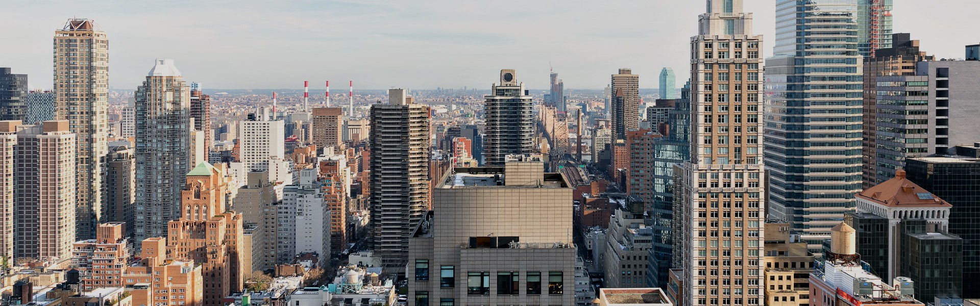 Aerial shot of city