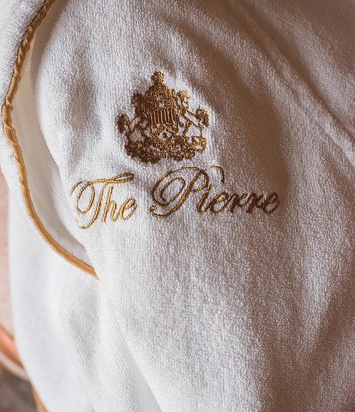 pierre towel emblem