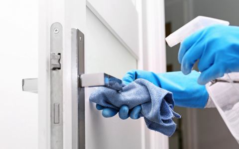 cleaning door handle image