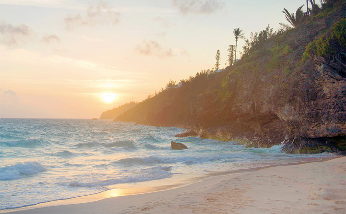 Sunset on Bermuda Beach