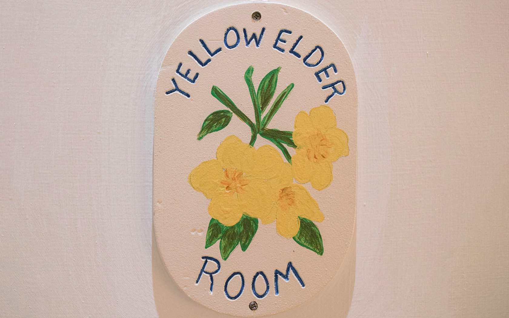 yellow elder room entrance