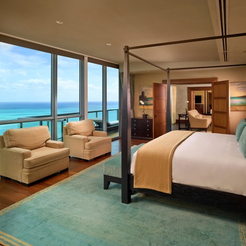 view of an elegant and sophisticated hotel suite room