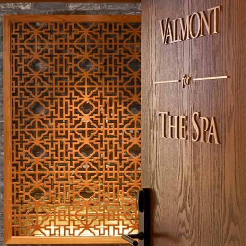 entrance of Valmont for the Spa