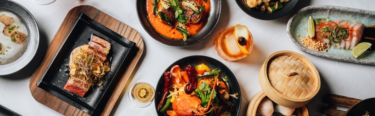 jaya flatlay of dishes