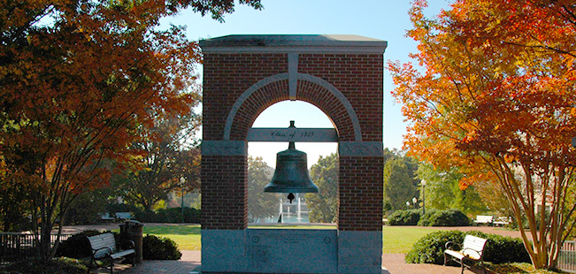 bell in a brick arch