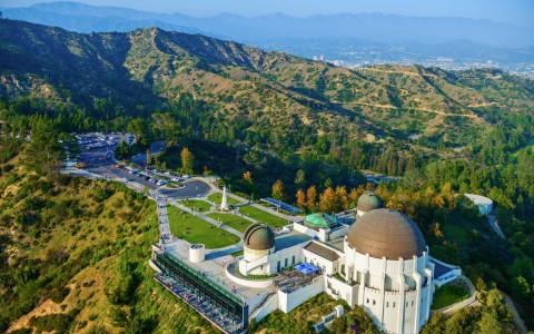Griffith Observatory aerial view