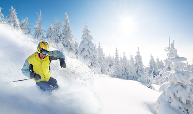 skiing