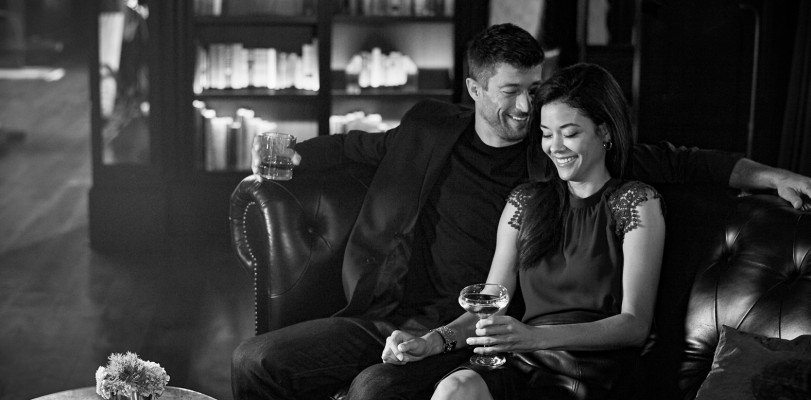 The Spectator Hotel couple enjoying a drink together