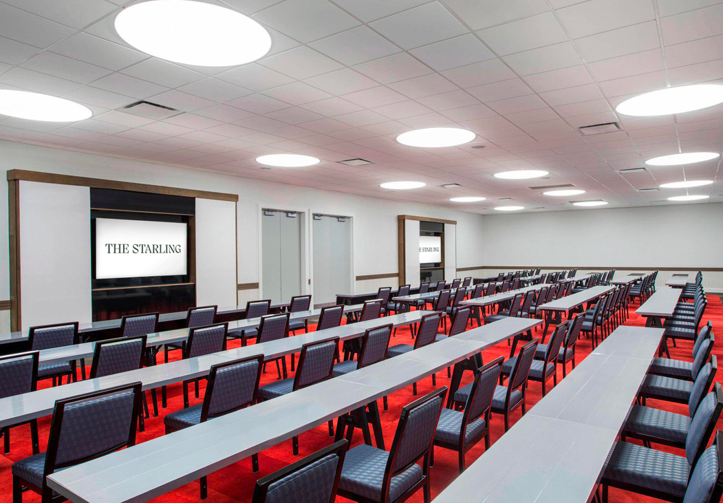 a large empty meeting room