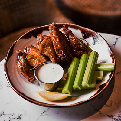Chicken Buffalo Wings With Celery Sticks