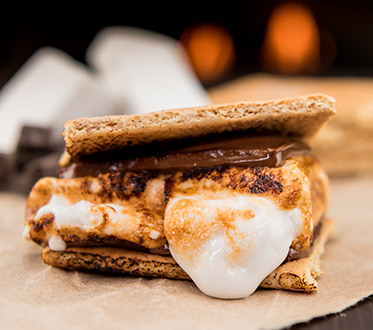 s'more on table