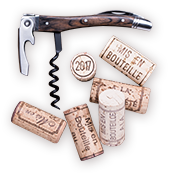 wine opener and corks
