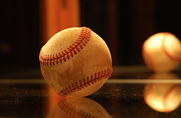 Close up of baseball