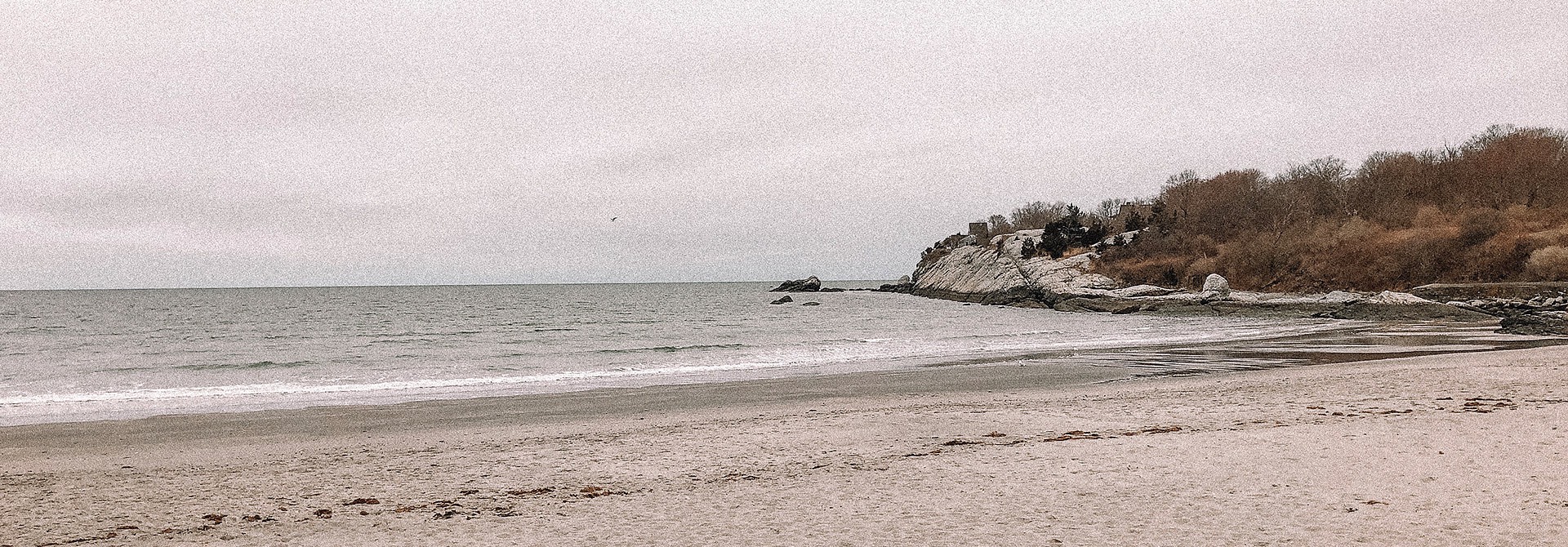 cloudy beach