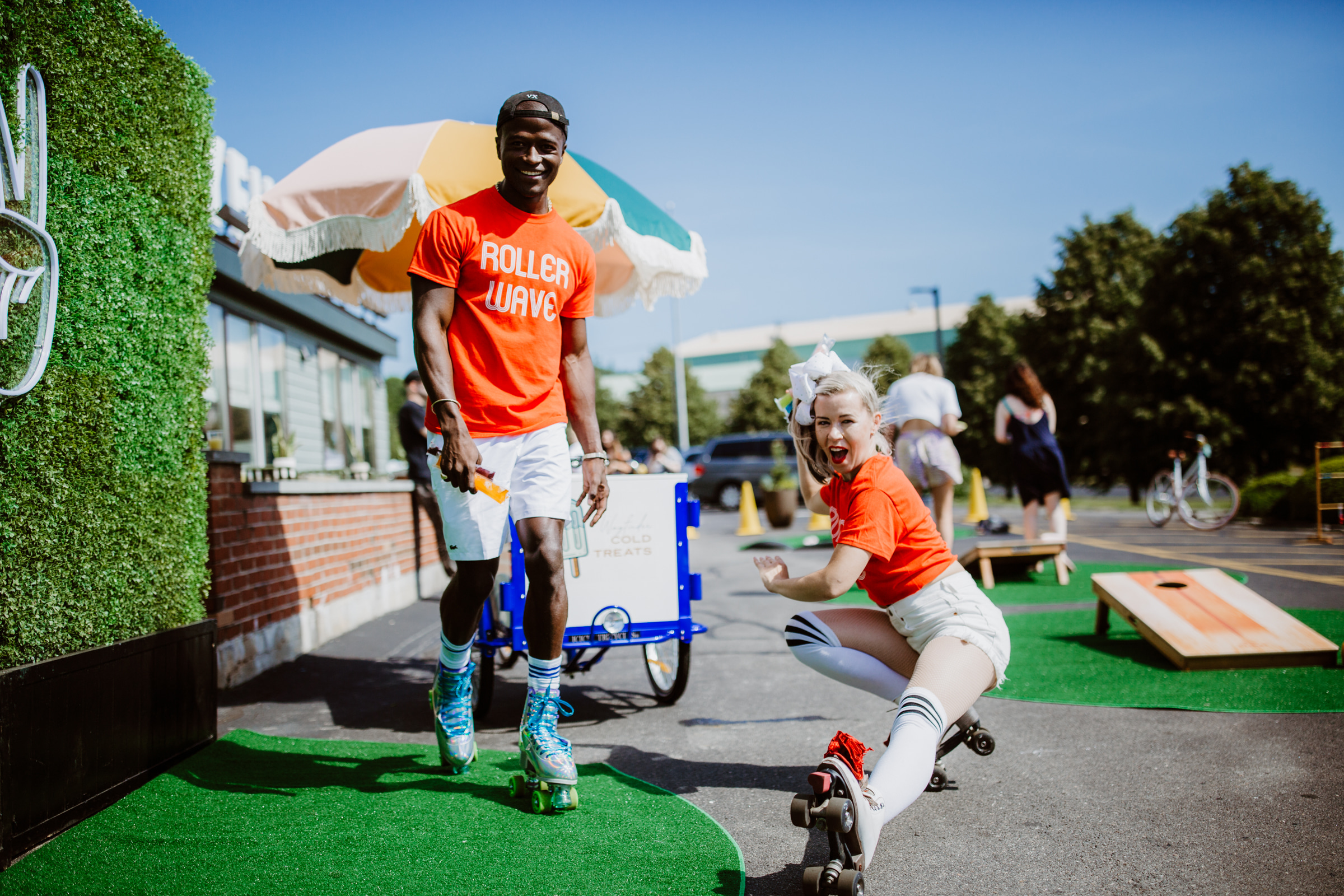 rollerskating welcome committee