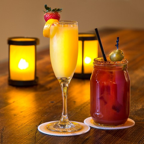 mimosa and bloddy mary 