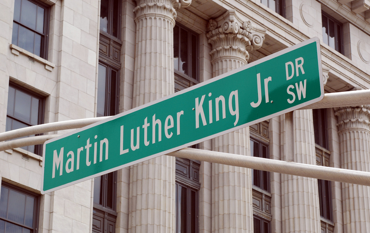 martin luther king jr street sign