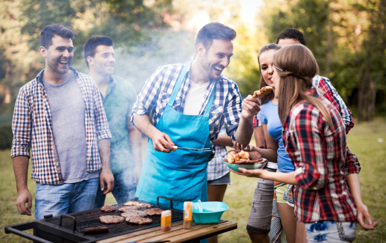 friends enjoying a barbecue