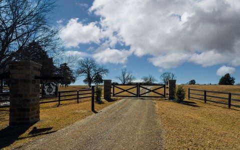front gate of the estate