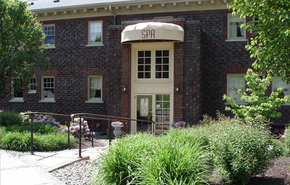 spa door exterior