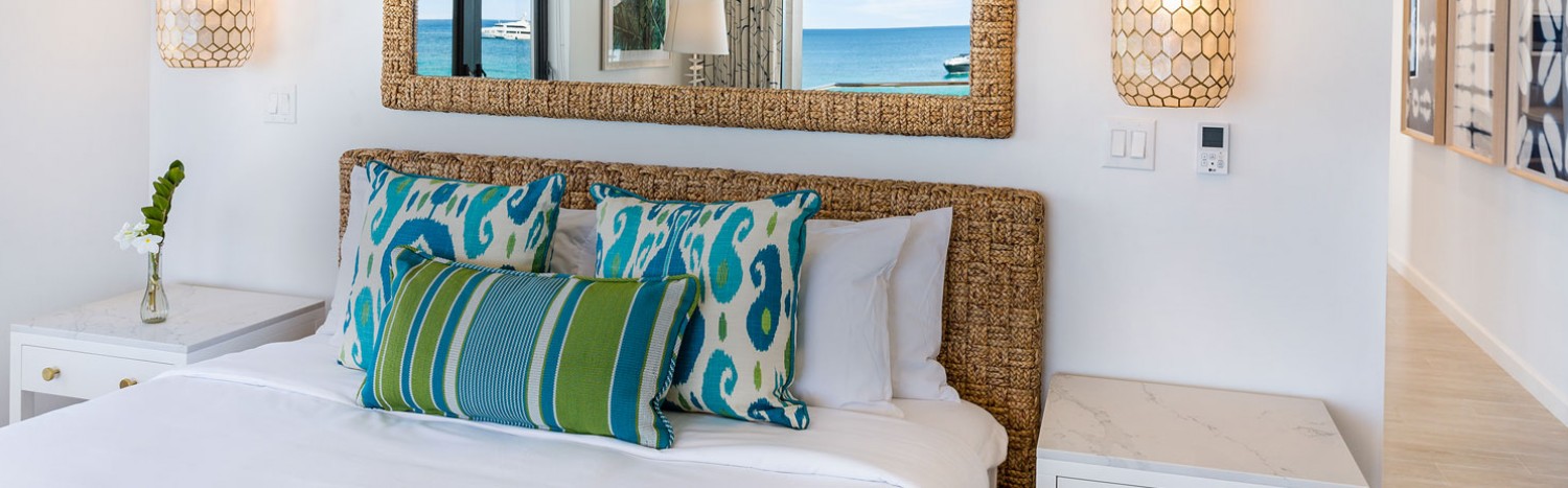 close up of beds decorative pillows