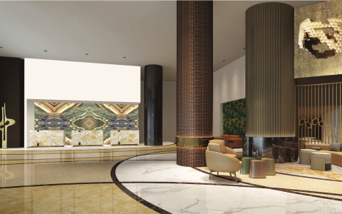 a photo of a rendering of the lobby