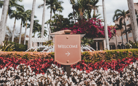 welcome sign