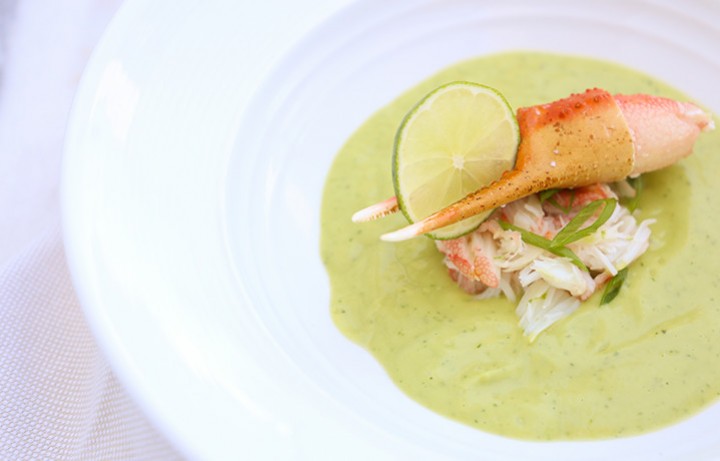 Crab leg soup at CORSAIR