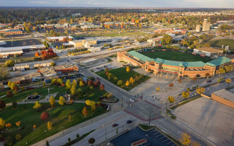 Aerial view of springfield