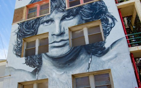 mural painted on venice suites 