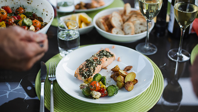 delicious meal being served at gran blanco