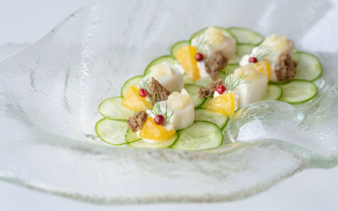 fish and cucumber salad