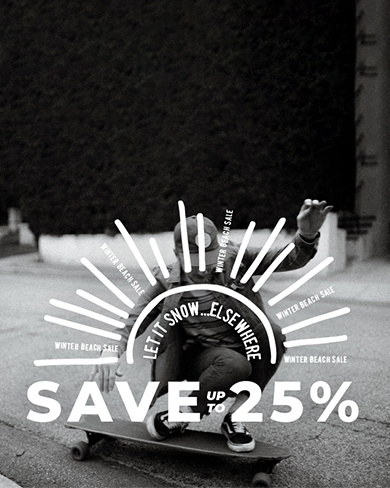 Save up to 25% winter offer