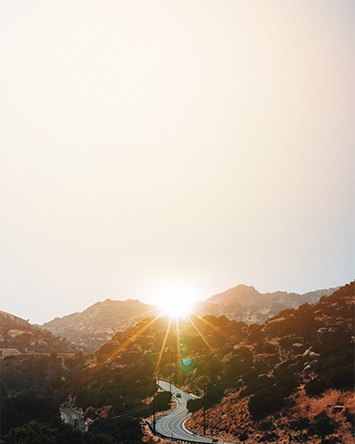 Mountains and Sunset