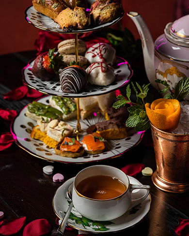 high tea and biscuits
