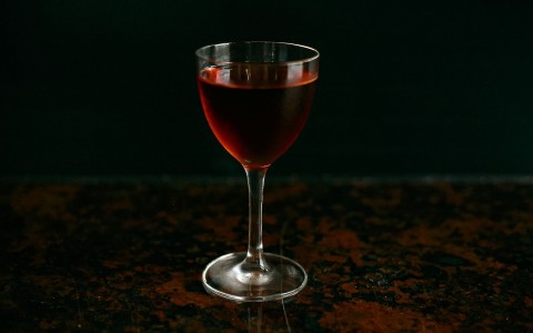 really dark image of a cocktail glass