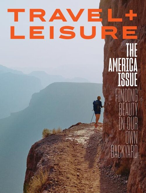travel and adventure magazine cover 