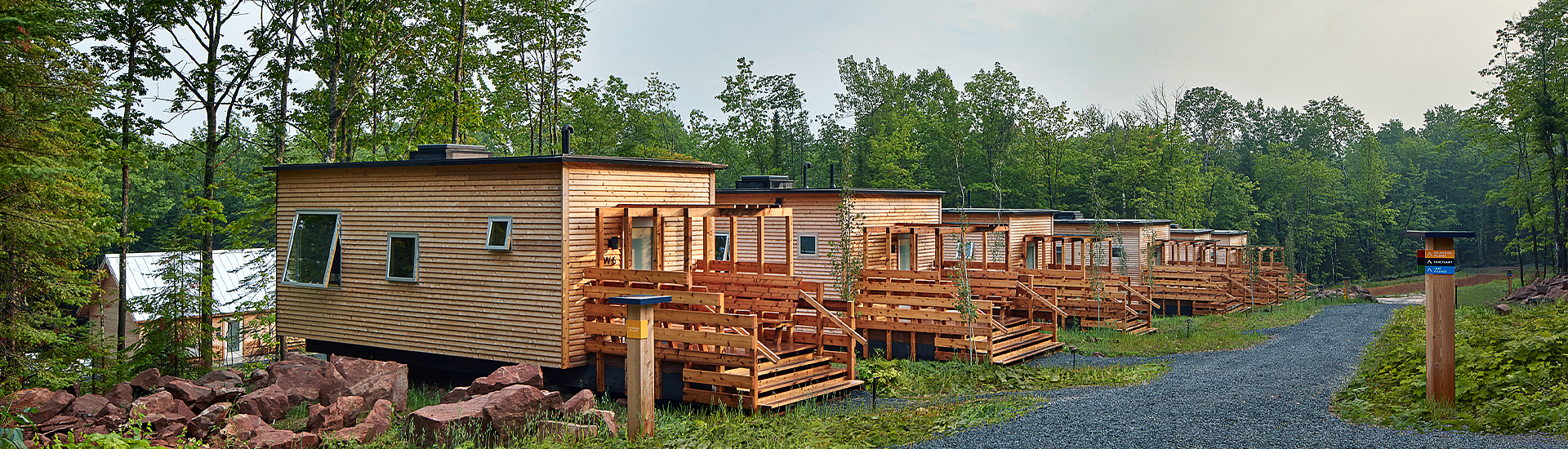 cottages during the spring