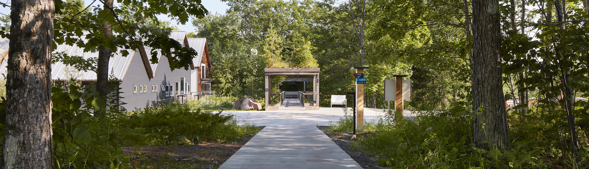 entrance to wild rice retreat
