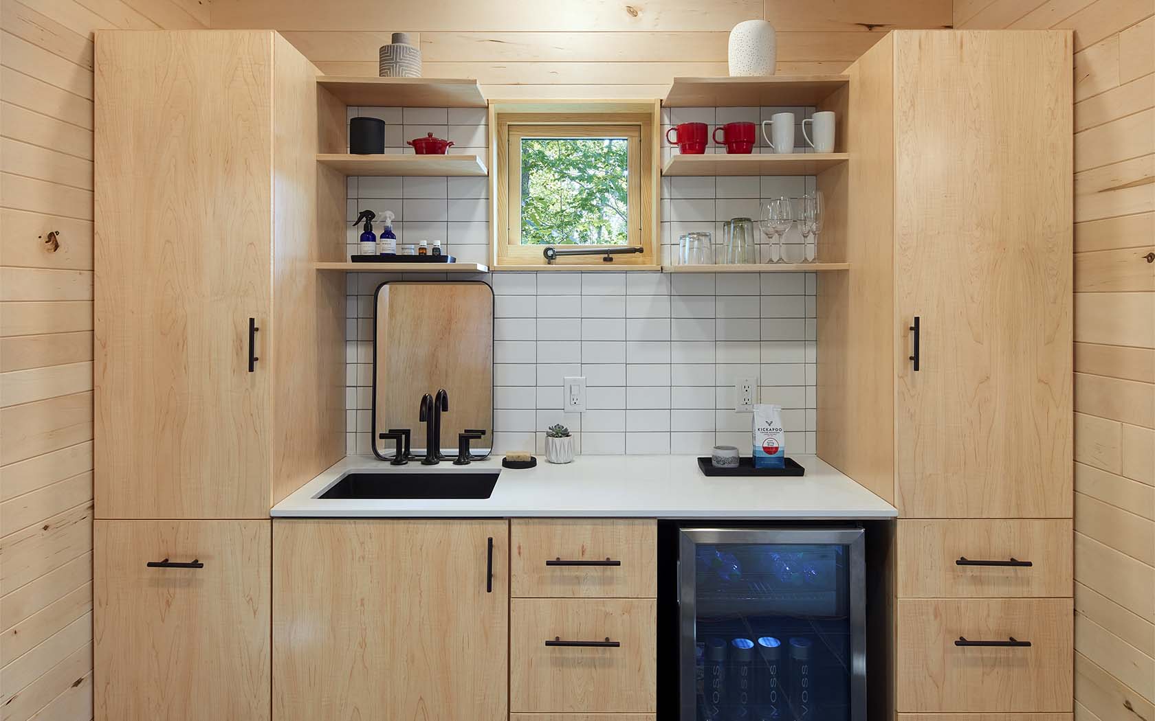 view of wooden kitchen of property 