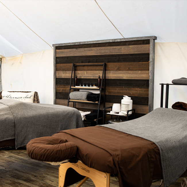 Wilderness Club massage tables
