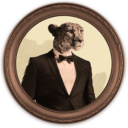 Portrait of a sophisticated cheetah