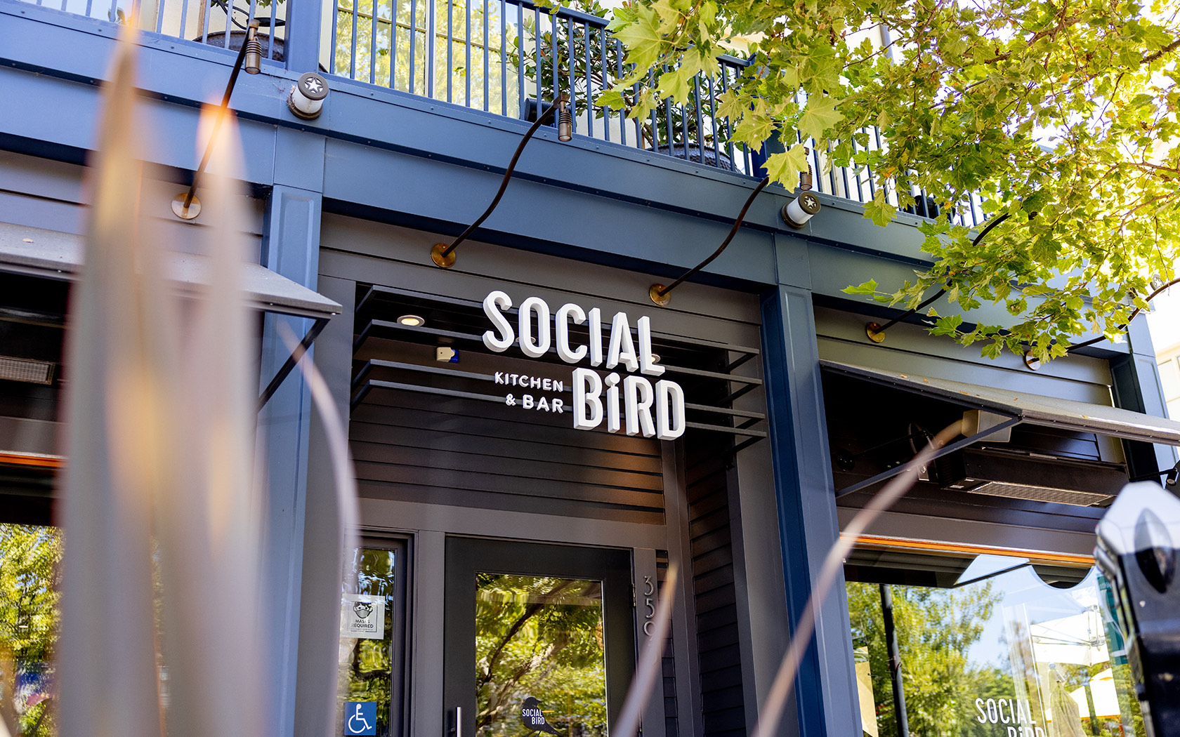 View of the Social Bird Kitchen entrance