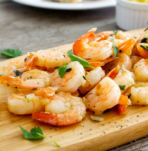 close view of cooked shrimps 