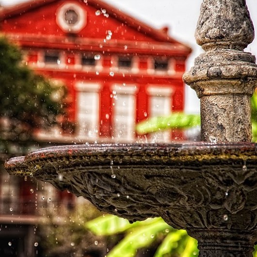 antique fountain