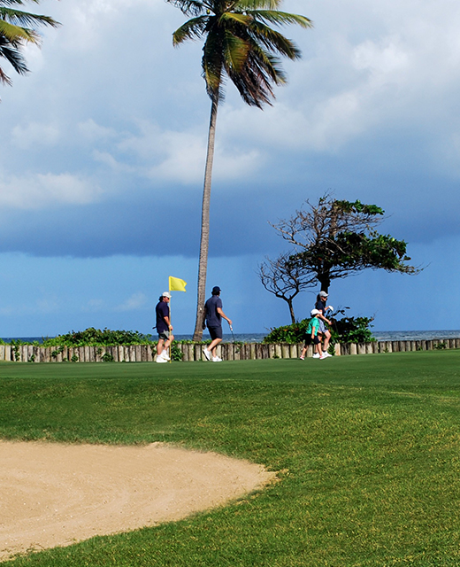 golfers walking to next hole