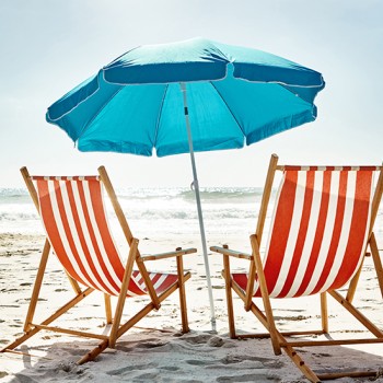 beach chairs with umbrella 