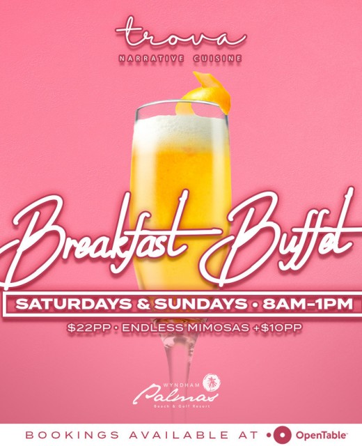 breakfast buffet flyer event for saturdays and sundays
